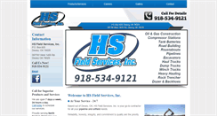Desktop Screenshot of hsfieldservices.com